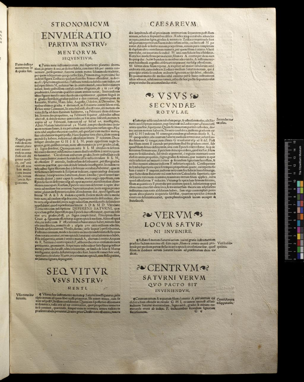 An image of Apianus, Astronomicon Caesarium