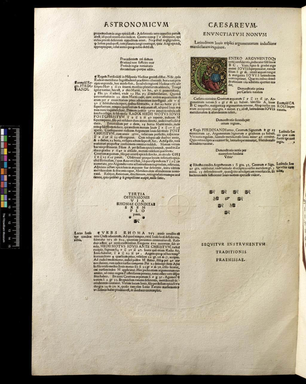 An image of Apianus, Astronomicon Caesarium