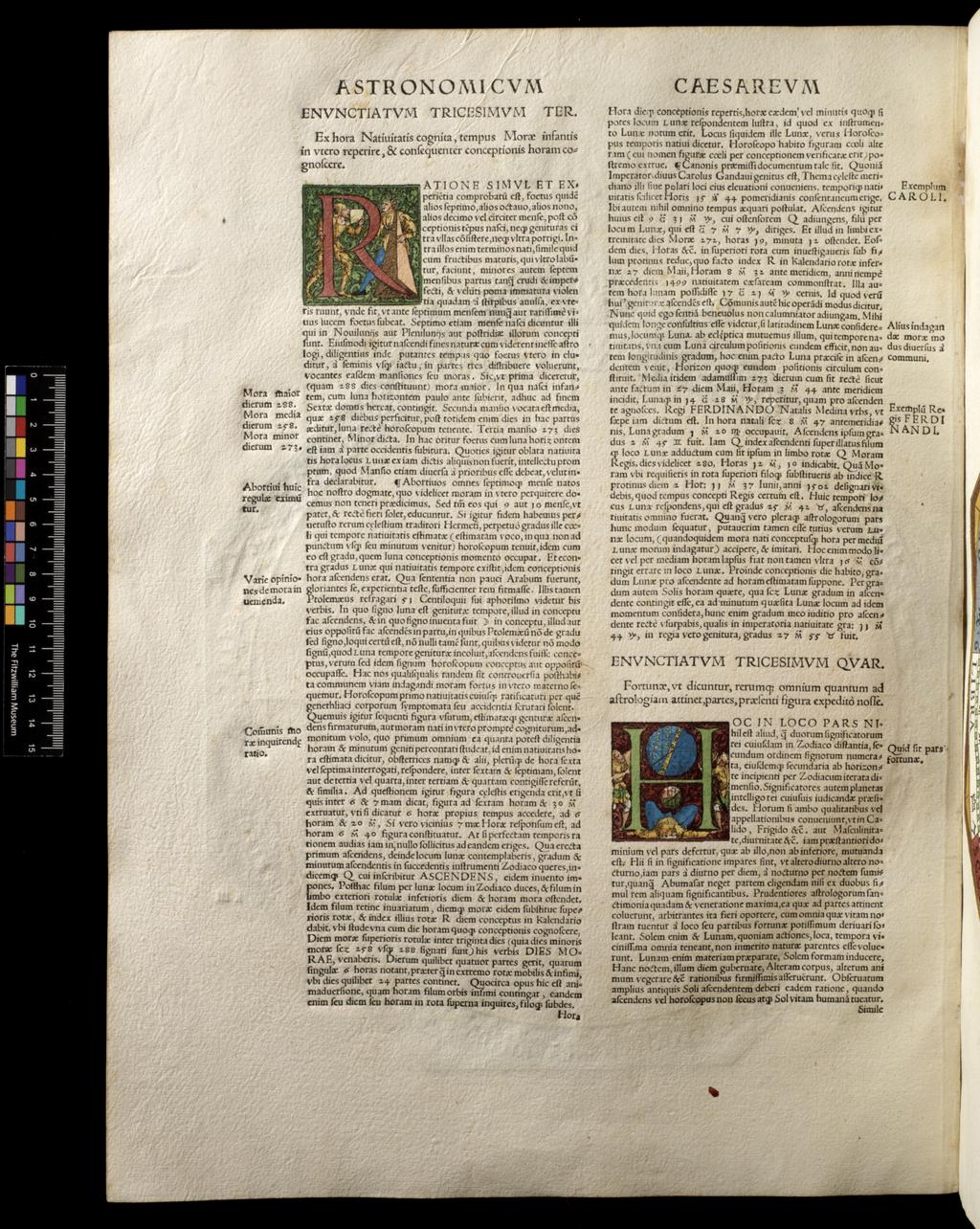 An image of Apianus, Astronomicon Caesarium