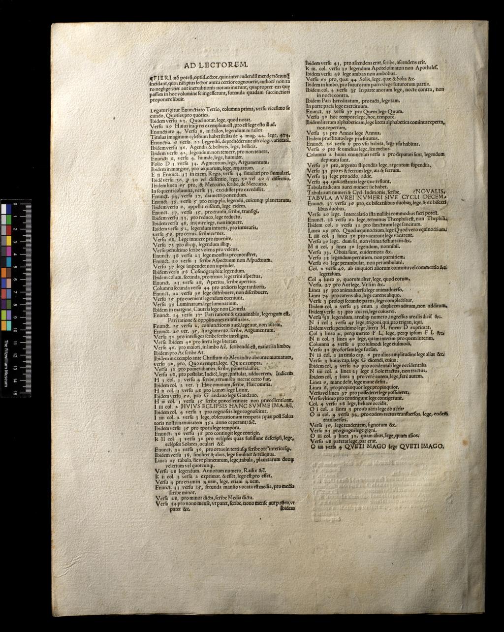 An image of Apianus, Astronomicon Caesarium