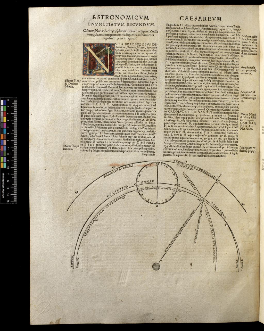 An image of Apianus, Astronomicon Caesarium