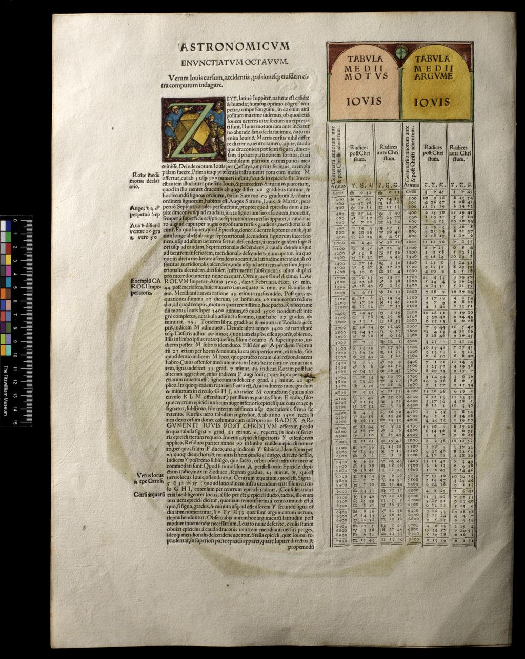 An image of Apianus, Astronomicon Caesarium