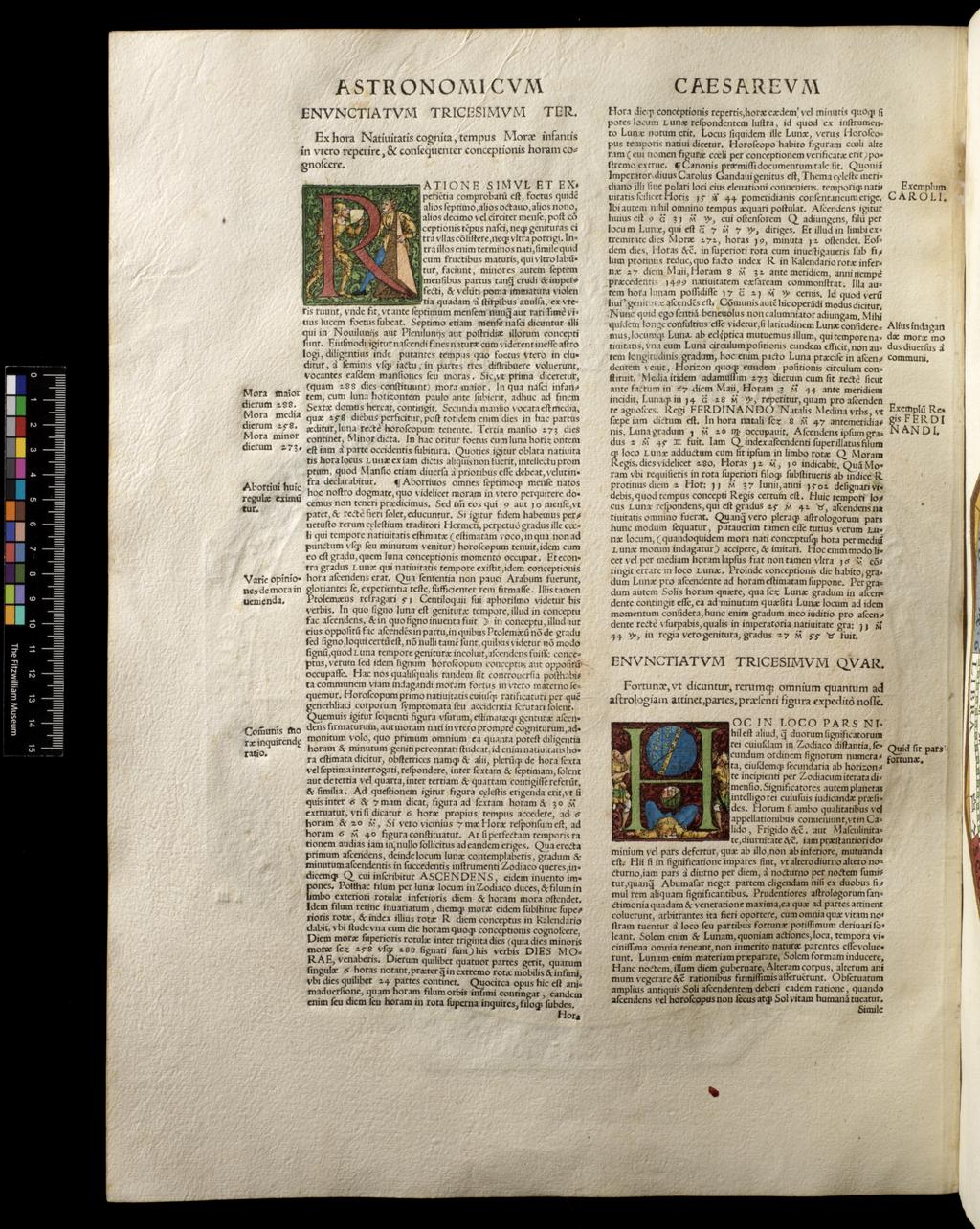 An image of Apianus, Astronomicon Caesarium