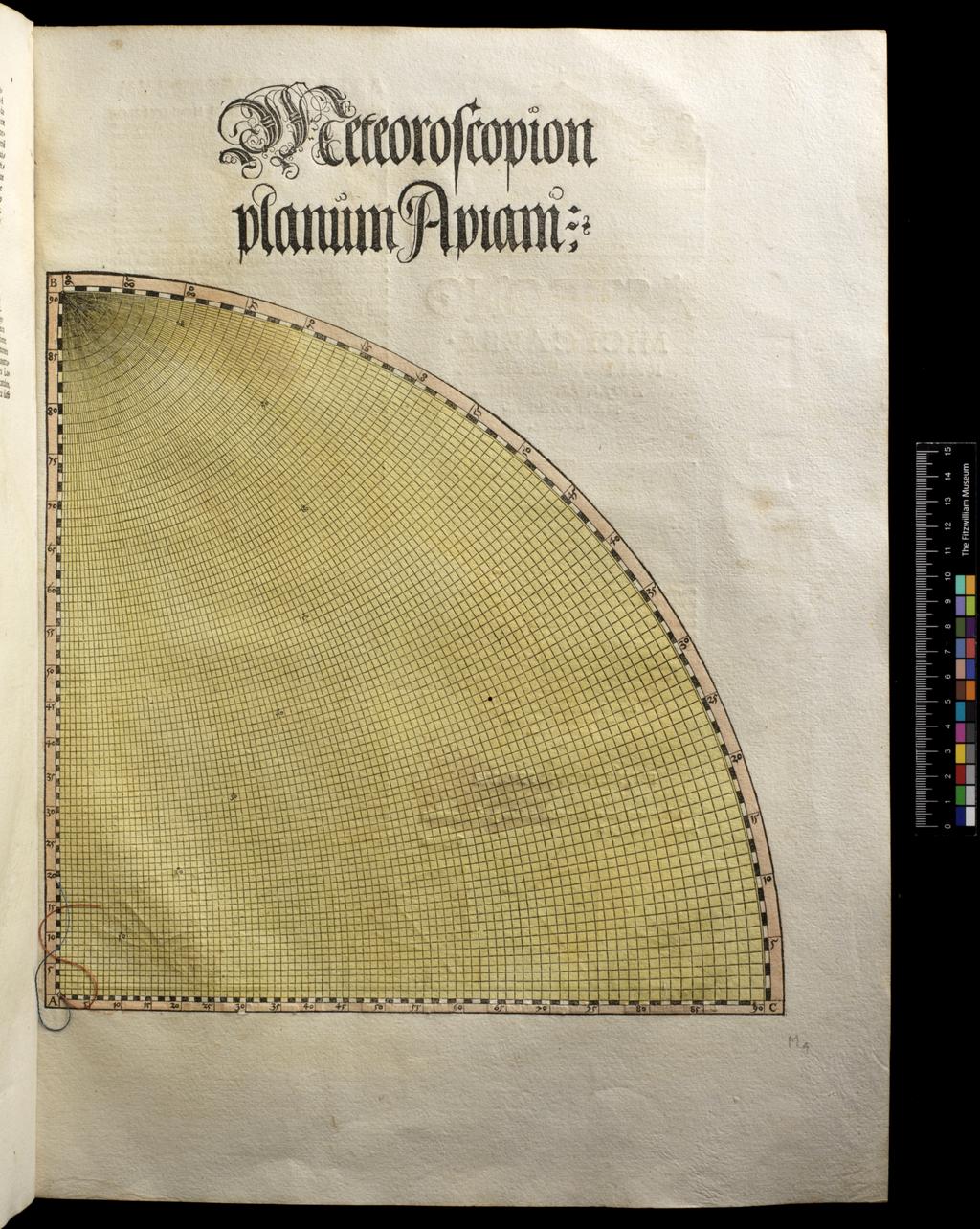 An image of Apianus, Astronomicon Caesarium