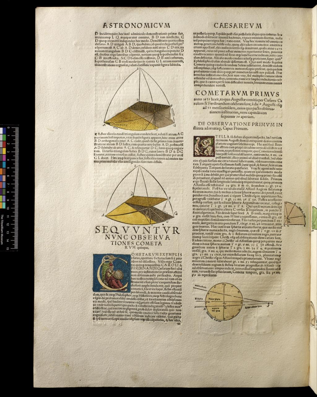 An image of Apianus, Astronomicon Caesarium