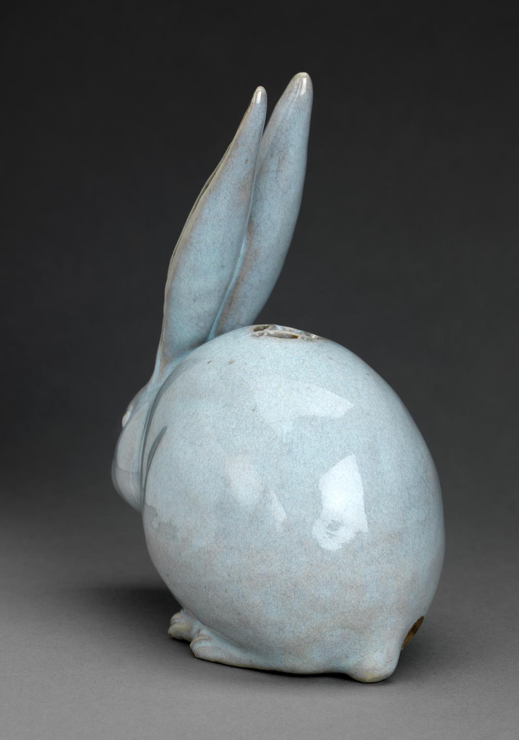 An image of Animal Figure. Hare. Unknown, factory, Japan. Hard-paste porcelain, moulded, possibly 18th century.