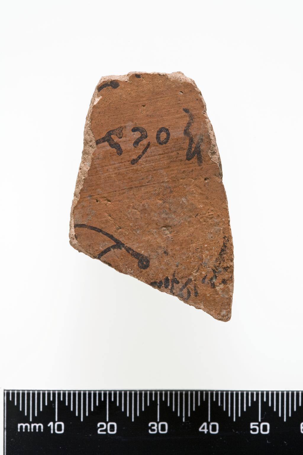 An image of Written Document. Ostracon. Production Place: Egypt. Clay.