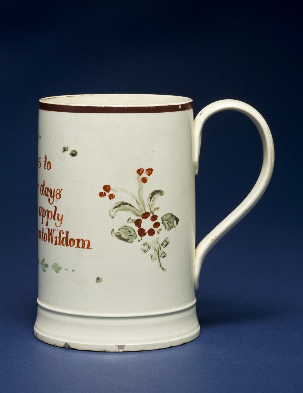 An image of Rainforth & Co. Mug. Yorkshire, England. Lead-glazed earthenware.