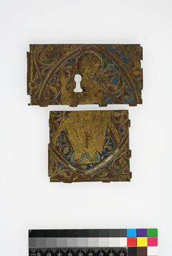 An image of Two fragments of a plaque