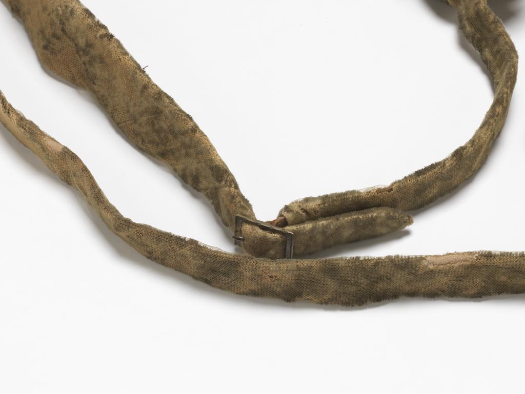 An image of Armour. Bridle component. Steel bit, with original bridle and reins covered with yellow velvet. Unknown production, Germany. Circa 1500-1550. POST-CONSERVATION.