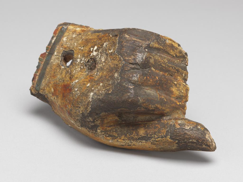 An image of Funerary equipment/ coffin. Coffins (2) and lid, of 'Chief of scribes of the temple of Amun Re, Nespawershefi'. Wood, depth, 49 cm, width 60 cm, length 206 cm, length 190 cm, length, lid, 179 cm. Production Place: Egypt. Find Spot: Thebes. Third Intermediate period, 1000 B.C.