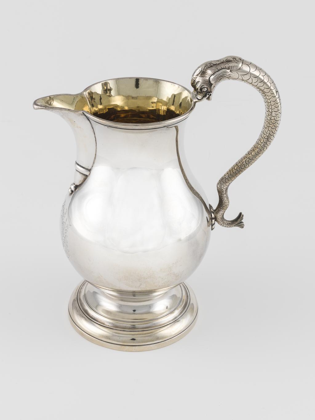 An image of Silver beer jug. production Place: London. 1739.