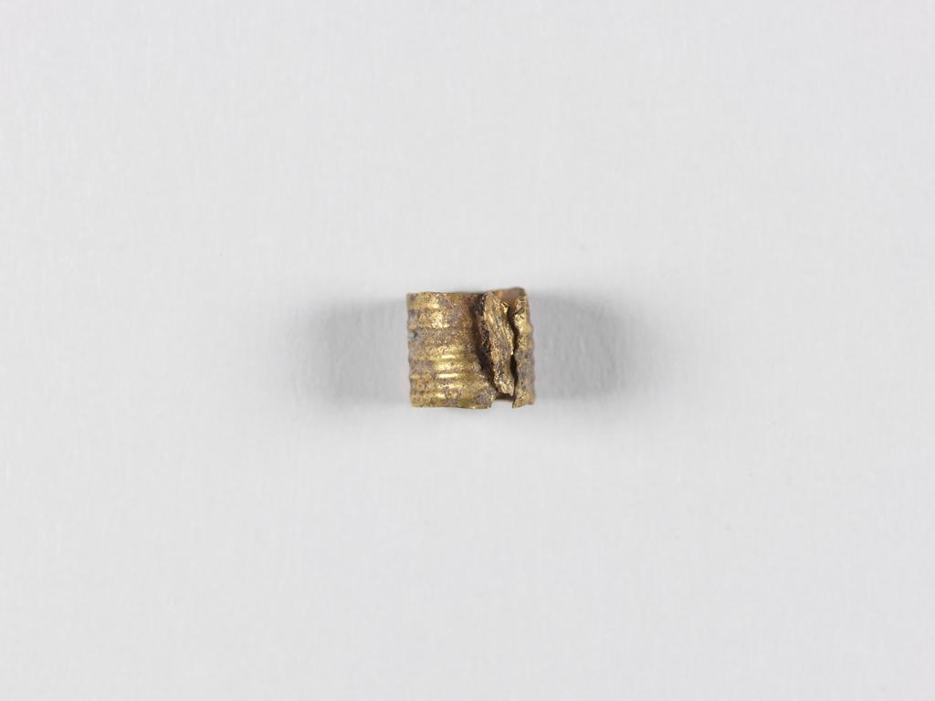 An image of Jewellery. Band. Find Spot: Cyprus. Gold, height 0.005 m, width 0.005 m. Classical Period.