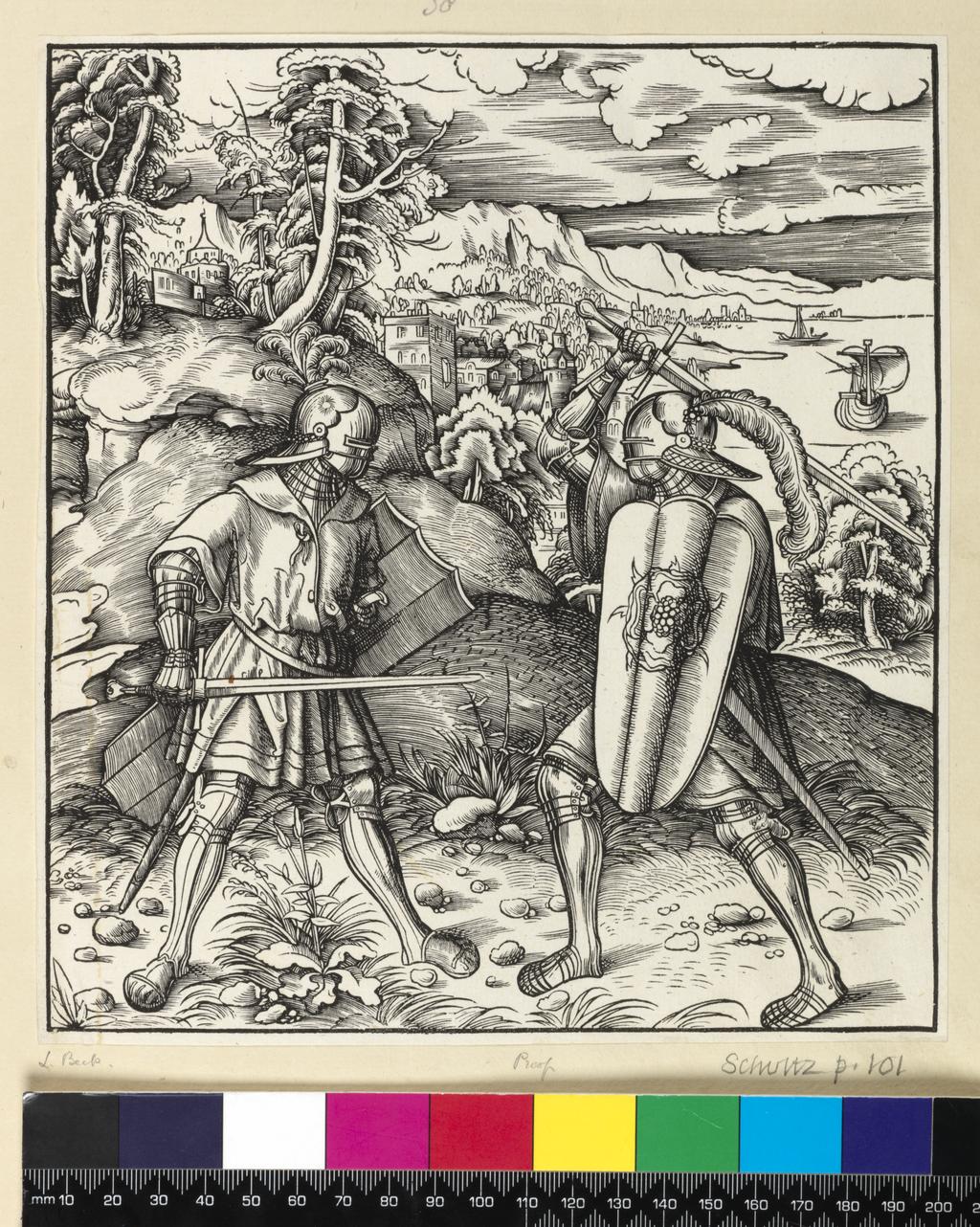 An image of Print Allbum. The Life of Maximilian I. Lord Fitzwilliam's print album. Burgkmair, Hans, the elder (German, 1473-1531). Beck, Leonhard, printmaker (German, c.1480-1542). Schäufelein, Hans Leonhard (German, c.1480(?)-1538/40). Woodcut, 16th Century. Production Note: 239 woodcuts (addidtional -183 and -235). Alternative Number(s): Bartsch; Vol. 7, p. 224-229. Nagler (Knstler-Lexicon); Vol 2.