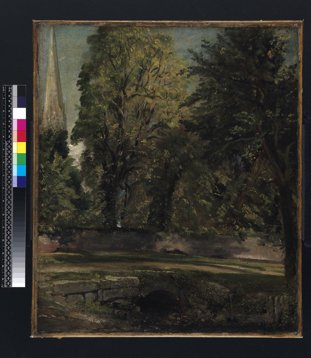 An image of Salisbury. Constable, John (British, 1776-1837). Oil on canvas, height 61.0 cm, width 51.8 cm, circa 1829.