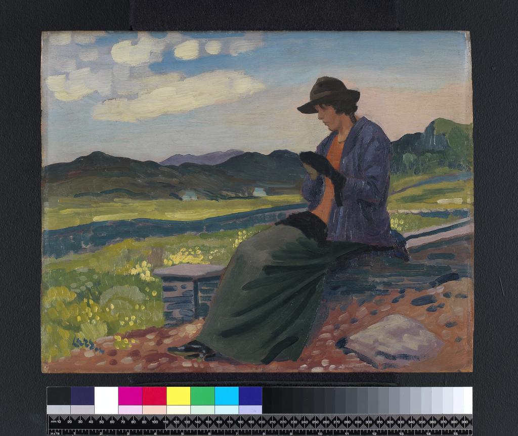 An image of Lyndra in Wales. Lees, Derwent (Australian, 1885-1931). Oil on panel, height 32.7 cm, width 40.6 cm, 1910-1914.