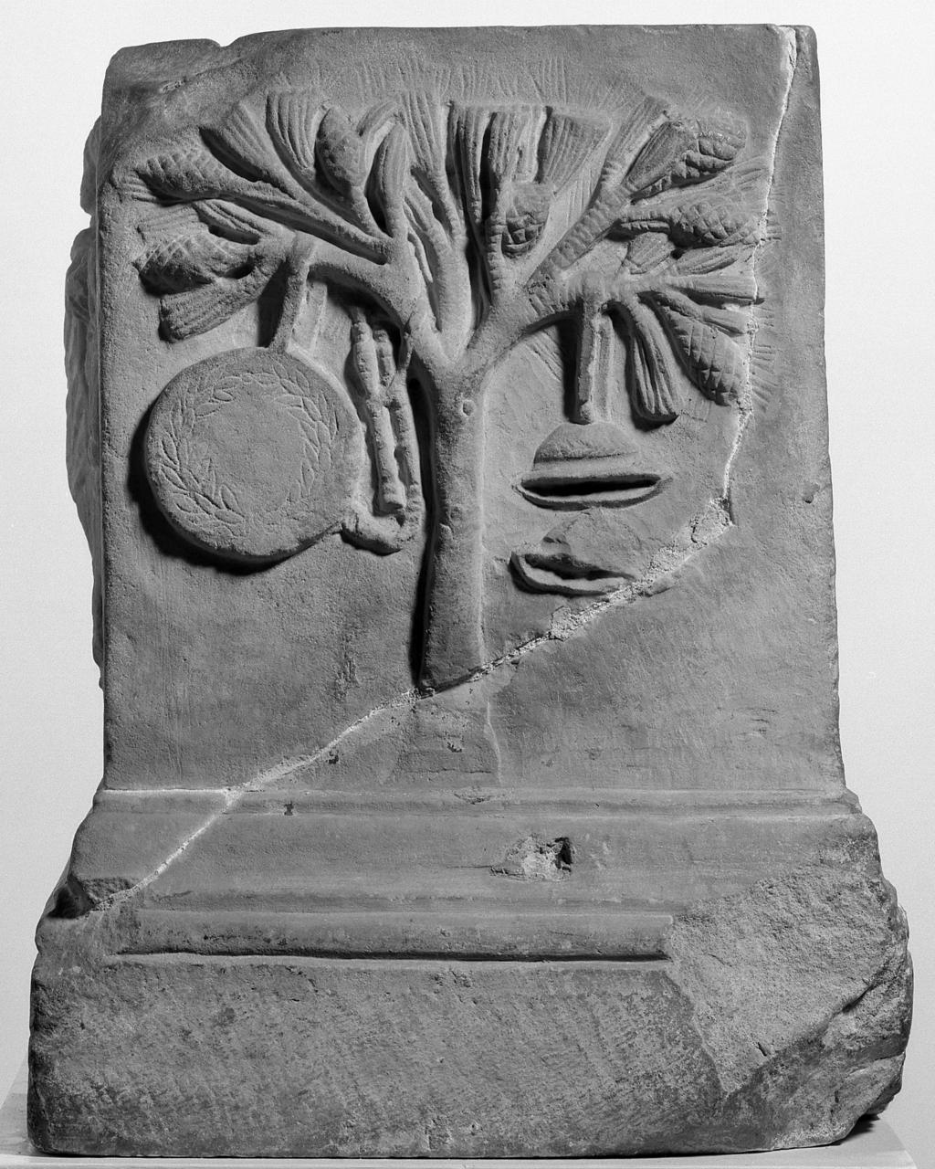 An image of Religious/ritual equipment. Altar or box. Cybele, box for containing ritual offerings. Luna marble, depth 36.6 cm, height, 43 cm, width, 42.5 cm, 101-300. Middle Roman.