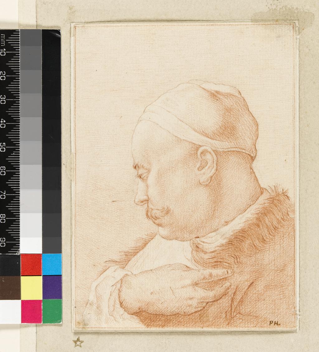 An image of Title/s: Head of an old man, profile left Maker/s: Piazzetta, Giovanni Battista copy after (draughtsman) [ULAN info: Italian artist, 1682-1754]Technique Description: red chalk (or pencil) on paper Dimensions: height: 130 mm, width: 94 mm