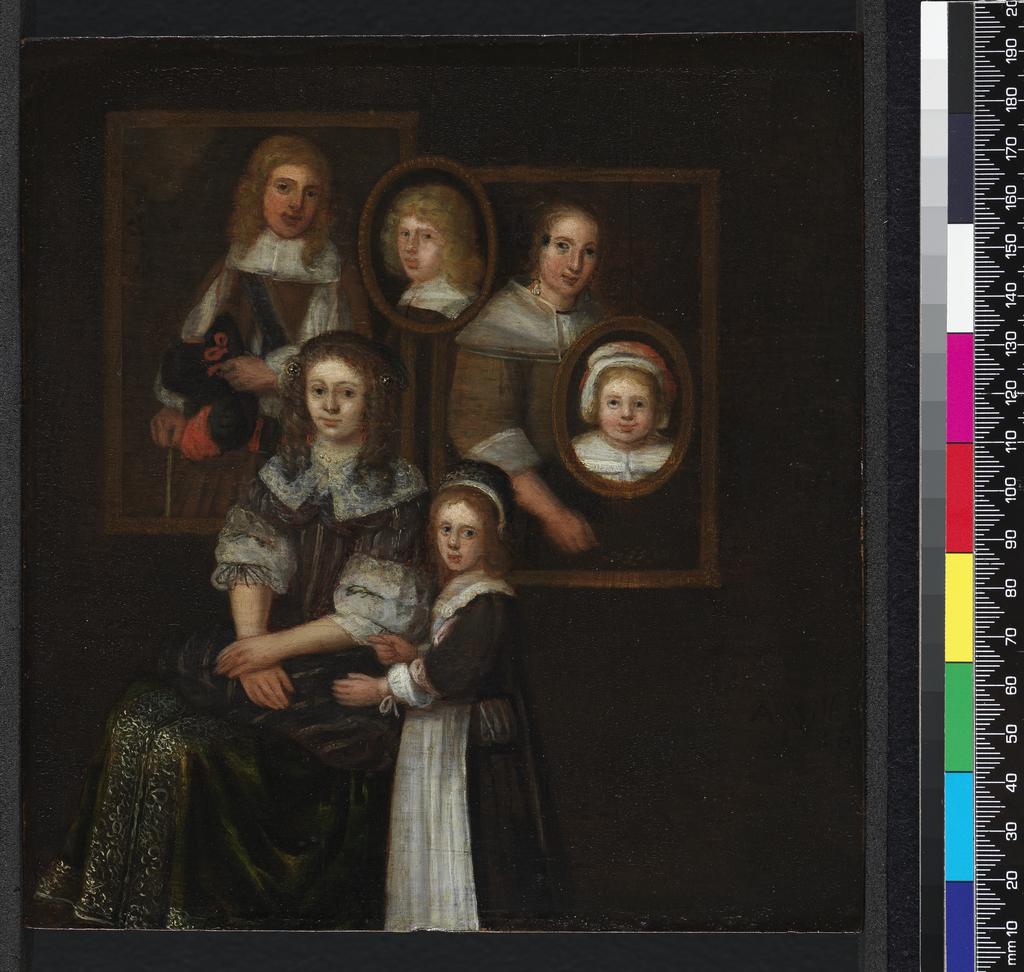 An image of Family group. Willaerts, Abraham (Dutch, c.1603-1669). Oil on panel, height 18.7 cm, width 17.5 cm, 1660. After cleaning.