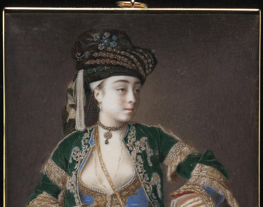An image of Jean-Etienne LiotardPortrait miniature of Laura Tarsi.