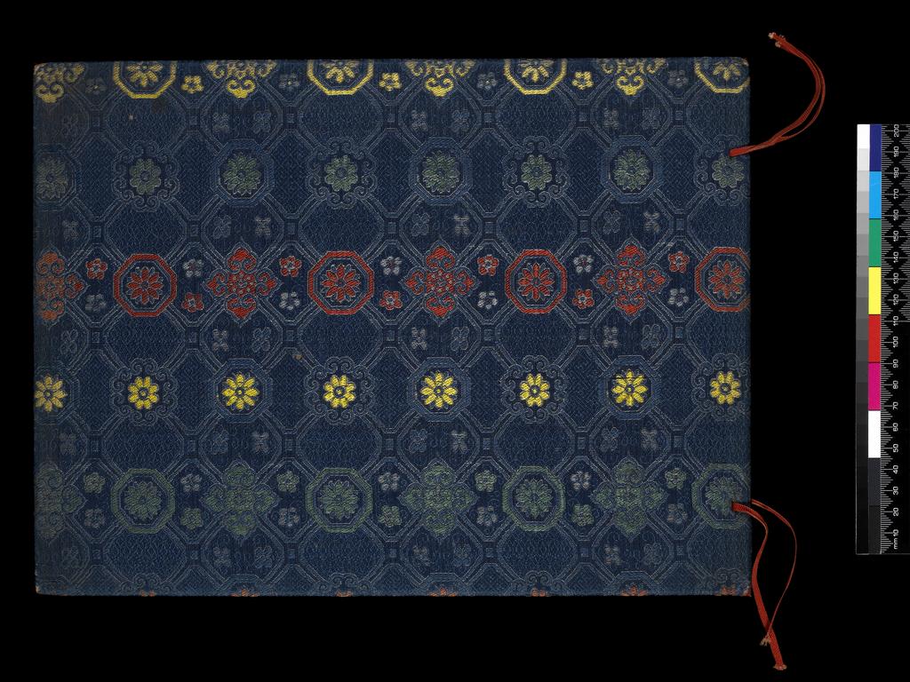 An image of Album. Chinese Boats. Youqua (Chinese, ac.1840-1870). Folios bound in soft-back covers, with silk brocade and ties. Height 250 mm, width 337 mm, 19th Century.