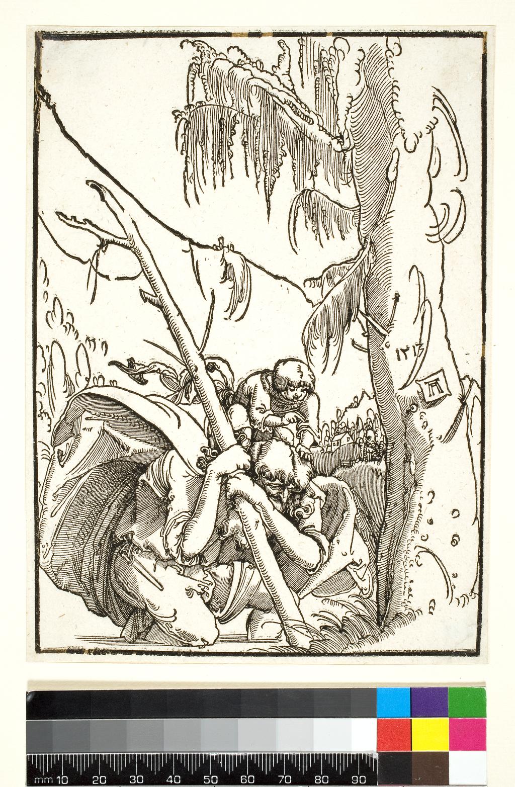 An image of Albrecht AltdorferSt. Christopher, carrying the infant Christ1513Woodcut, 168 x 122 mm