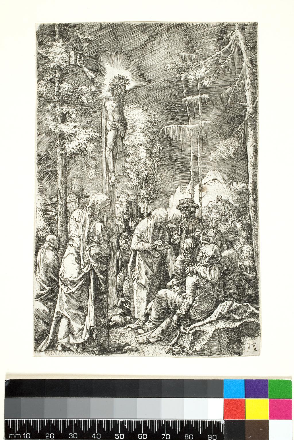 An image of Albrecht AltdorferChrist on the cross (The large crucifixion)c.1515-17Engraving, 144 x 97 mm