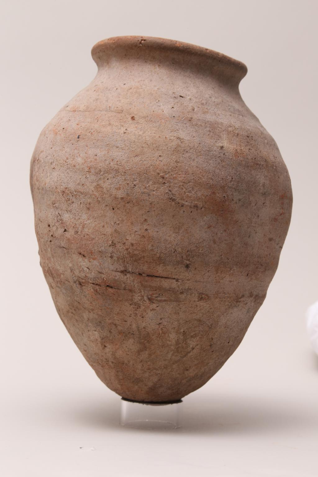 An image of Vessel. Jar, with rounded base. Production Place/Find Spot: Egypt. Height 0.2 m.