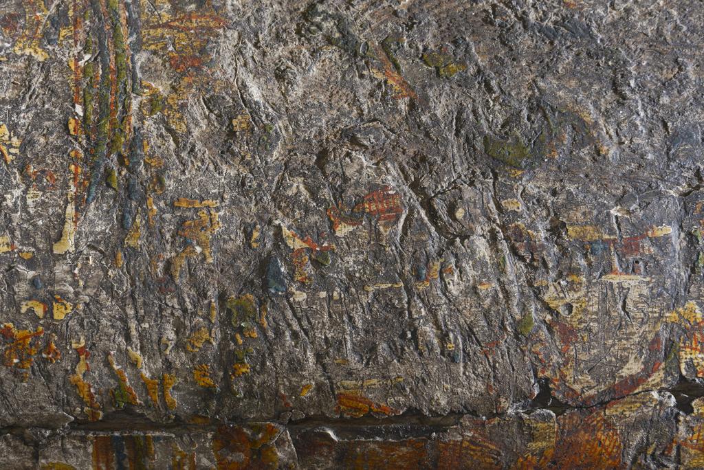 An image of Funerary equipment/ coffin. Coffins (2) and lid, of 'Chief of scribes of the temple of Amun Re, Nespawershefi'. Wood, depth, 49 cm, width 60 cm, length 206 cm, length 190 cm, length, lid, 179 cm. Production Place: Egypt. Find Spot: Thebes. Third Intermediate period, 1000 B.C.