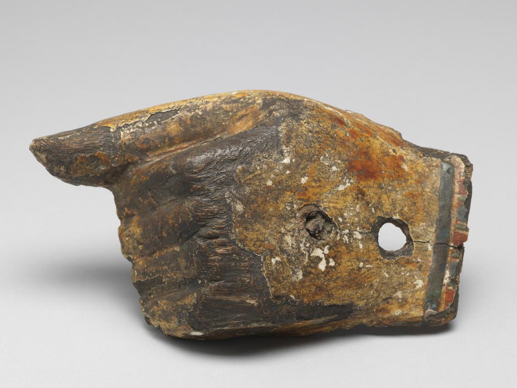 An image of Funerary equipment/ coffin. Coffins (2) and lid, of 'Chief of scribes of the temple of Amun Re, Nespawershefi'. Wood, depth, 49 cm, width 60 cm, length 206 cm, length 190 cm, length, lid, 179 cm. Production Place: Egypt. Find Spot: Thebes. Third Intermediate period, 1000 B.C.