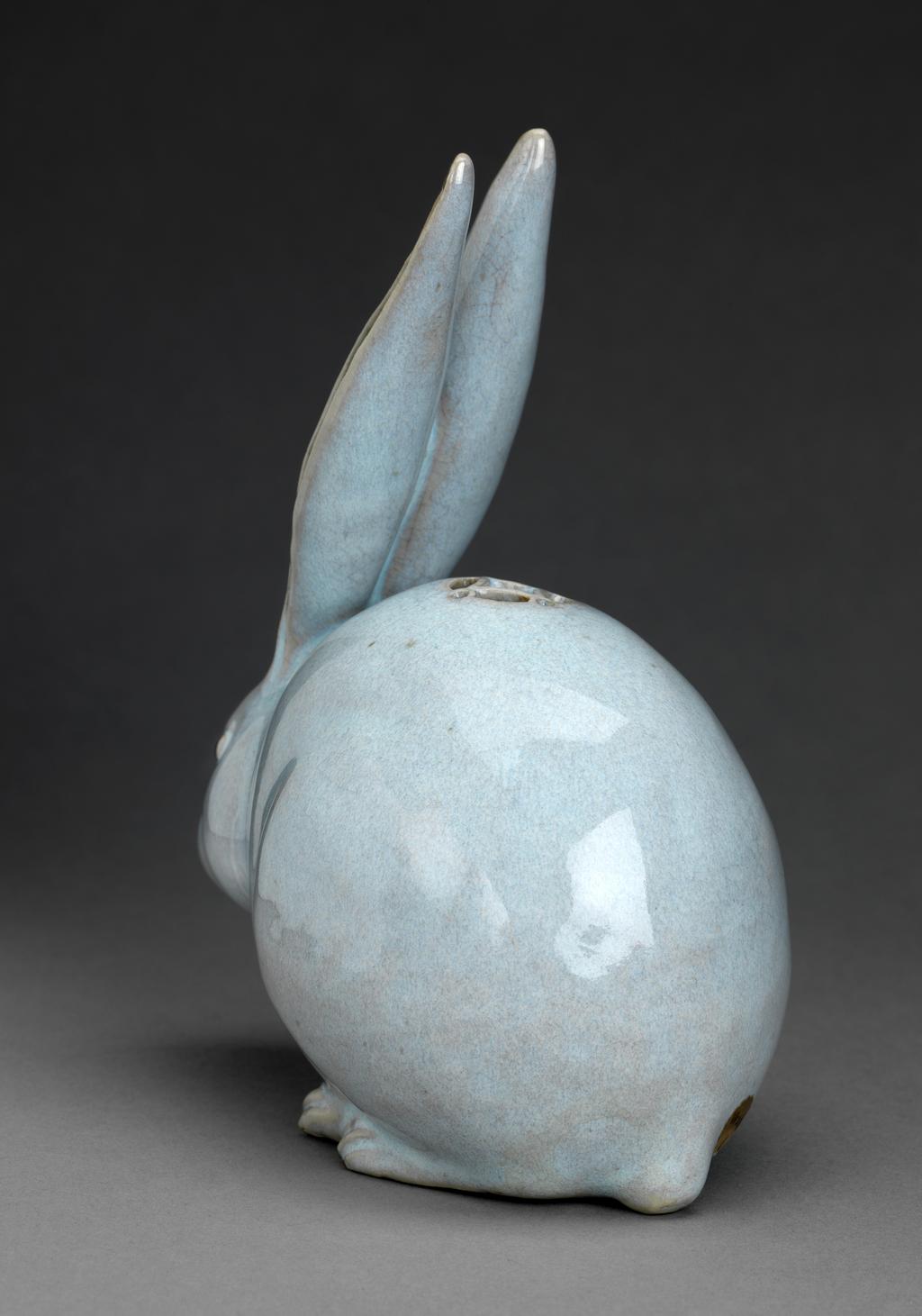 An image of Animal Figure. Hare. Unknown, factory, Japan. Hard-paste porcelain, moulded, possibly 18th century.