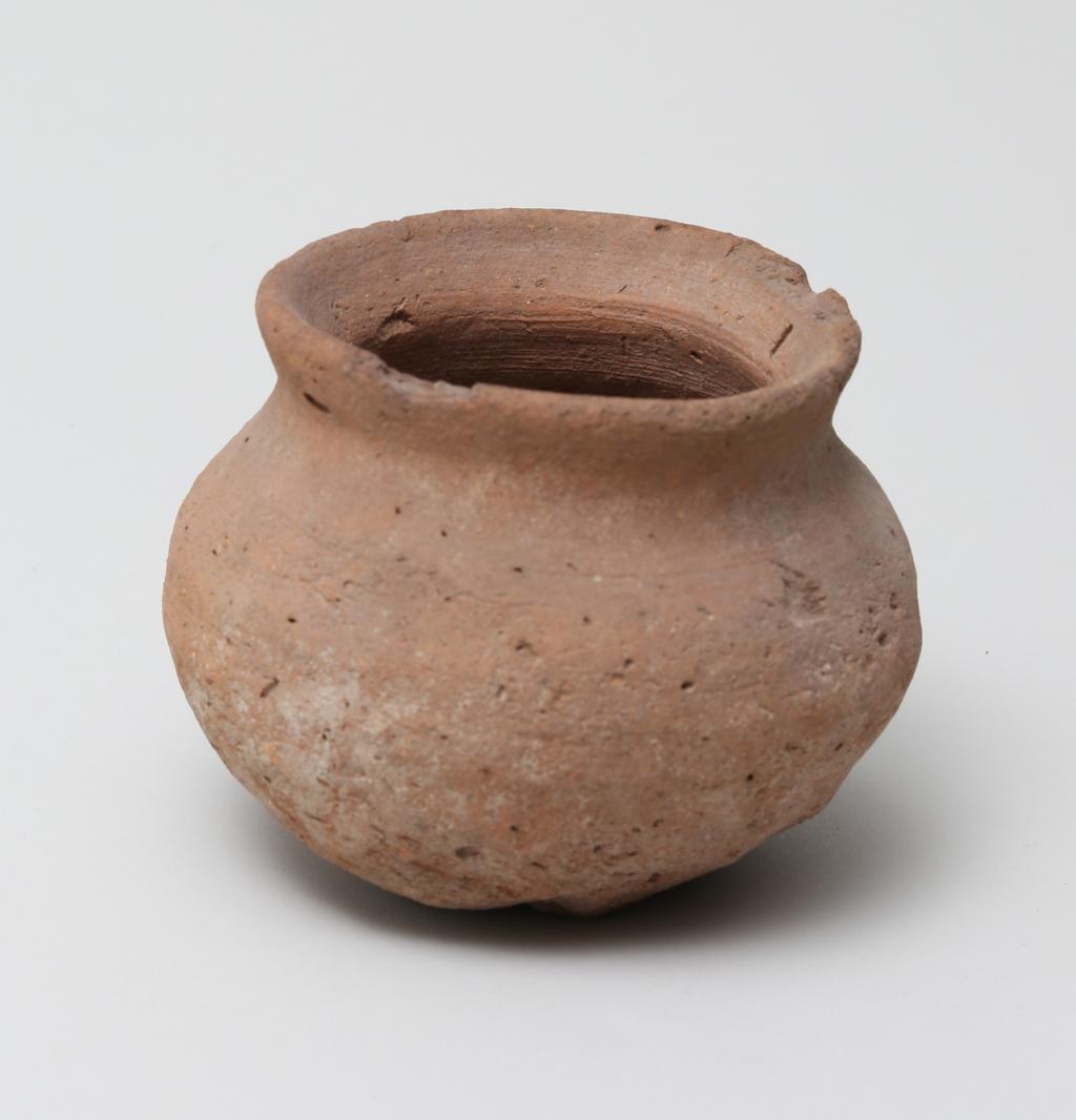 An image of Vessel. Jar, with rounded base, wide mouth. Production Place/Find Spot: Egypt. Height 0.085 m.