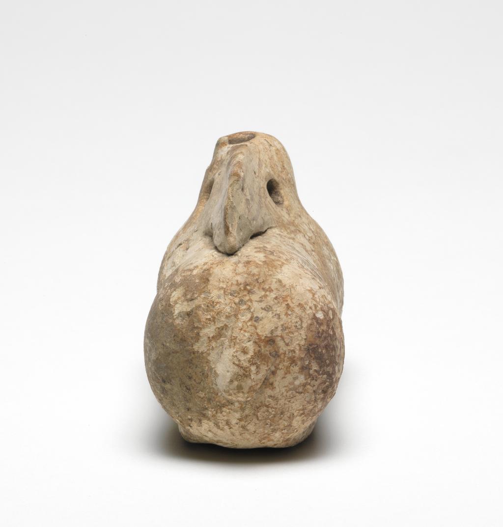 An image of Hare, perfumed-oil container. Dimensions,  height 0.05 m, length 0.083 m, width 0.033 m.