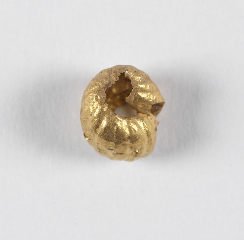 An image of Jewellery. Band. Find Spot: Cyprus. Gold, height 0.005 m, width 0.005 m. Classical Period.