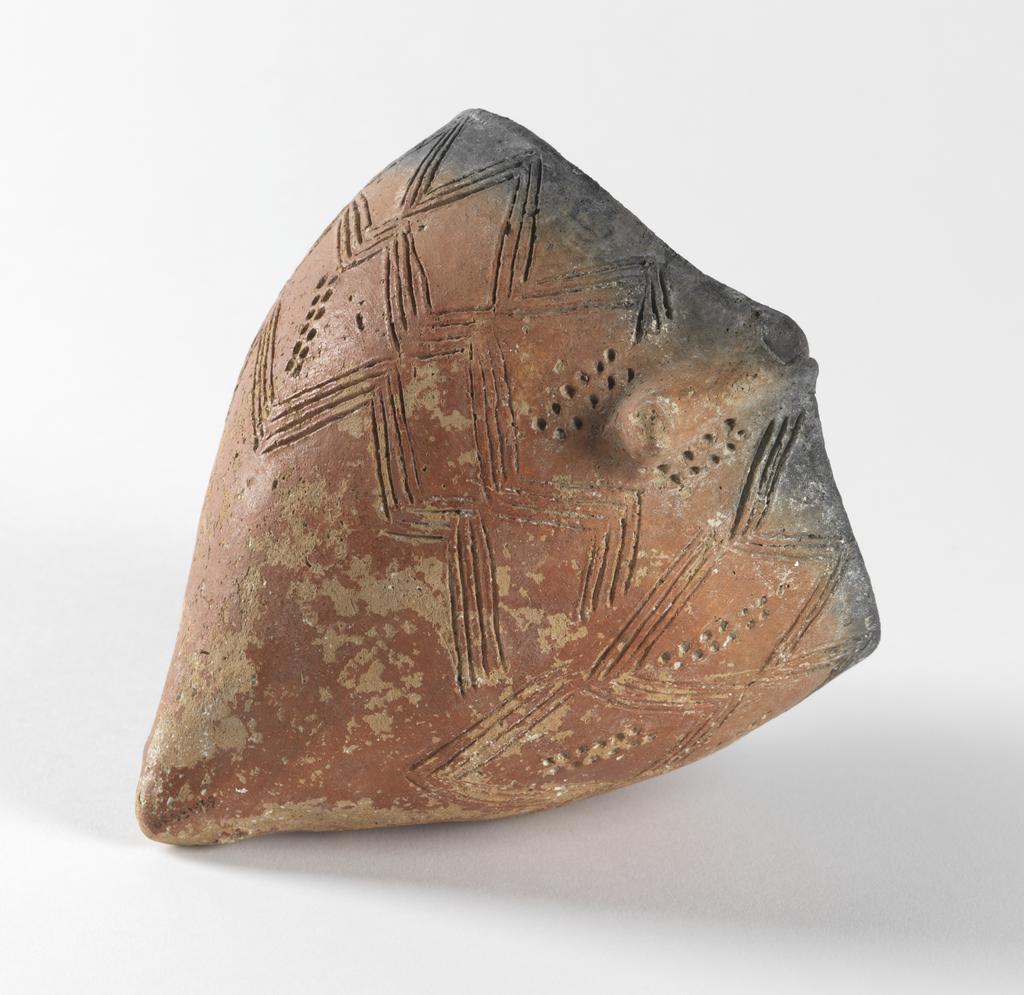 An image of Vessel. Tulip bowl. Production Place: Cyprus. Find Spot: Vounous Cyprus; Tomb 90. Clay, red-polished ware, depth 0.14 m, height 0.141 m, width 0.173 m, 2400 to 2201 B.C. Early Cypriot I. Bronze Age.