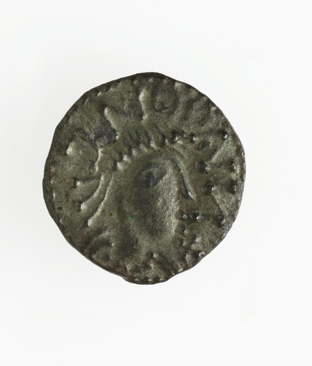 An image of Coinage. Penny. Series L, Type 12. Silver, struck (metalworking), weight 1.04 g, die axis 270 degrees, width 11.79 mm, height 12.38 mm, 730-750 AD. English. Early Medieval. Anglo-Saxon. Production Note: Same reverse die as BM 1983-1024-1. Alternative Number(s): De Wit 244. De Wit 3991.