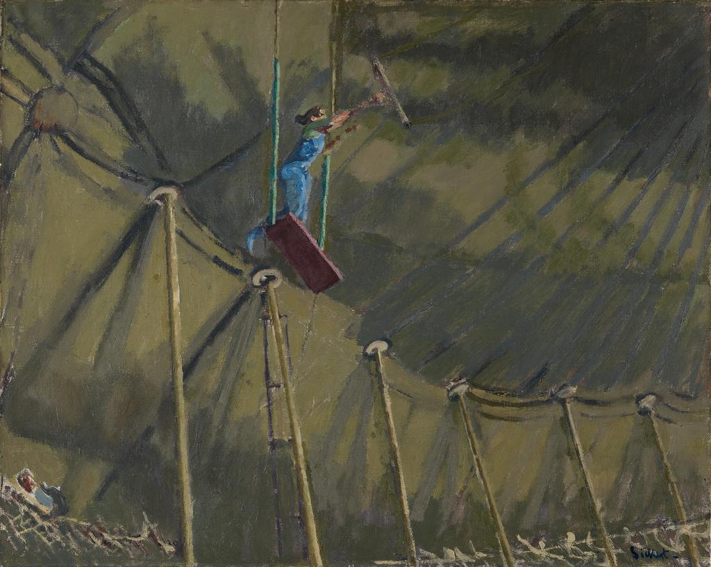 An image of The Trapeze. Sickert, Walter Richard (British, 1860-1942). Oil on canvas, height 64.7 cm, width 81.0 cm, 1920.
