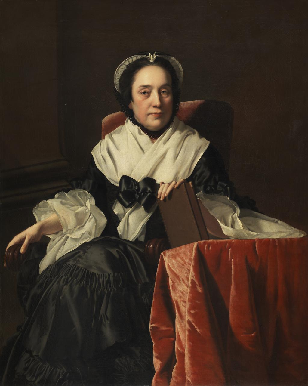 An image of Mrs John Ashton (1769-1771). Wright, Joseph (Wright of Derby), (British, 1734-1797). Oil on canvas, height 126.1 cm, width 101.0 cm, circa 1769-1771.