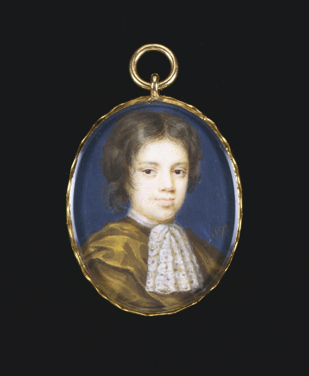 An image of Rosse, Susan Penelope, (nee Gibson). Unknown Boy. Watercolour on vellum on card. 1680.