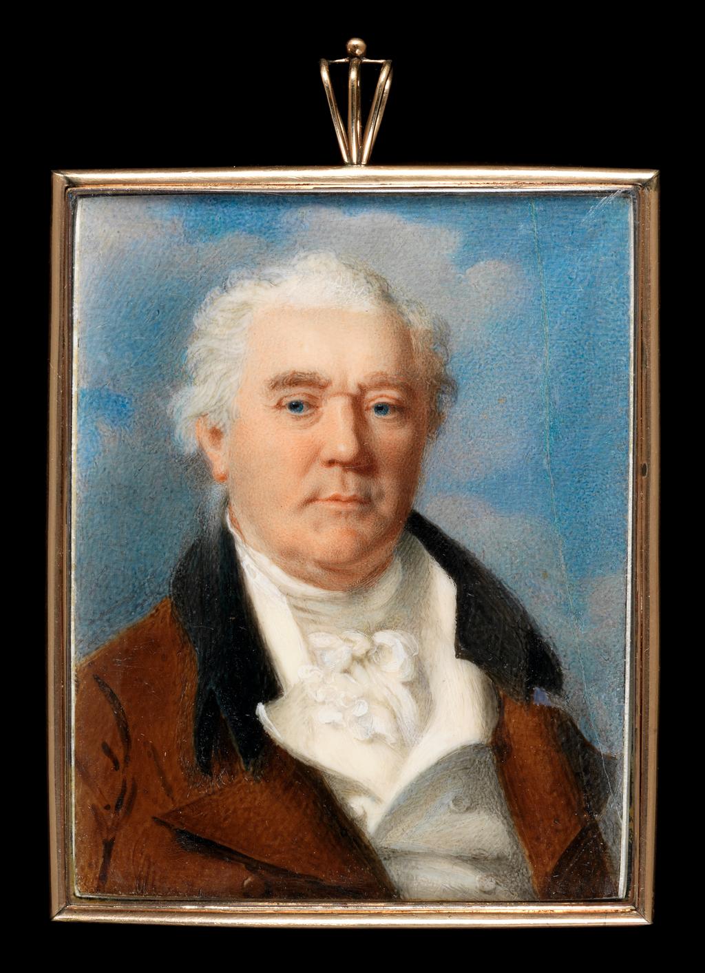 An image of Hargreaves, Thomas. Sir Charles Cockerell 1755-1827. Watercolour on ivory. 1809.