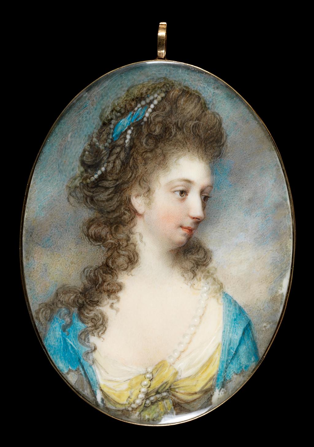 An image of Hone, Nathaniel I. Lady Anne Jane Gower d. 1832.  Watercolour on ivory.