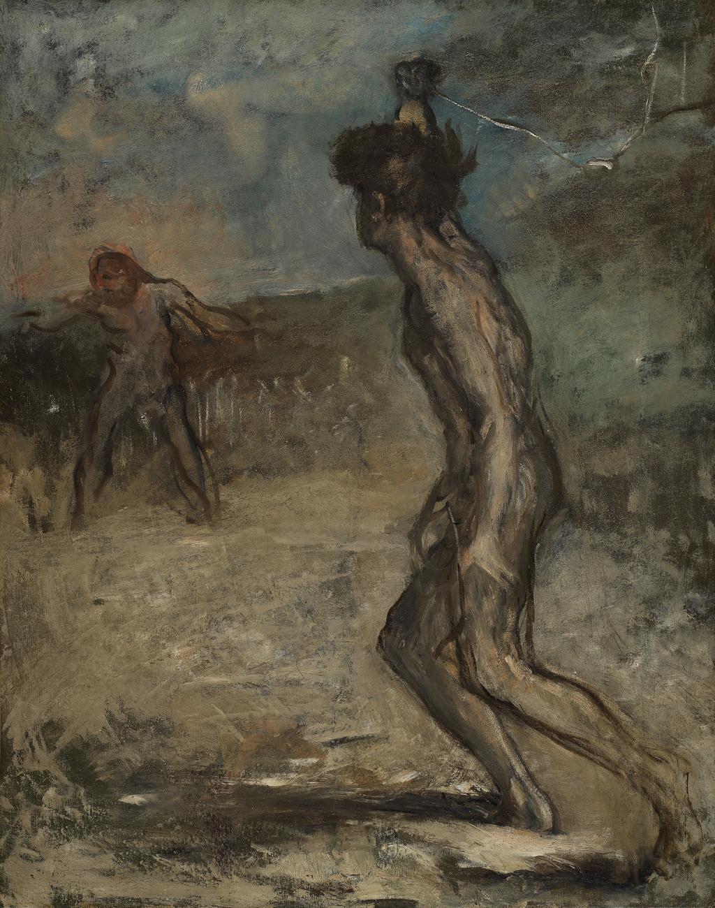 An image of David and Goliath. Degas, Edgar (French, 1834-1917). Oil on canvas, height 63.8 cm, width 80 cm.