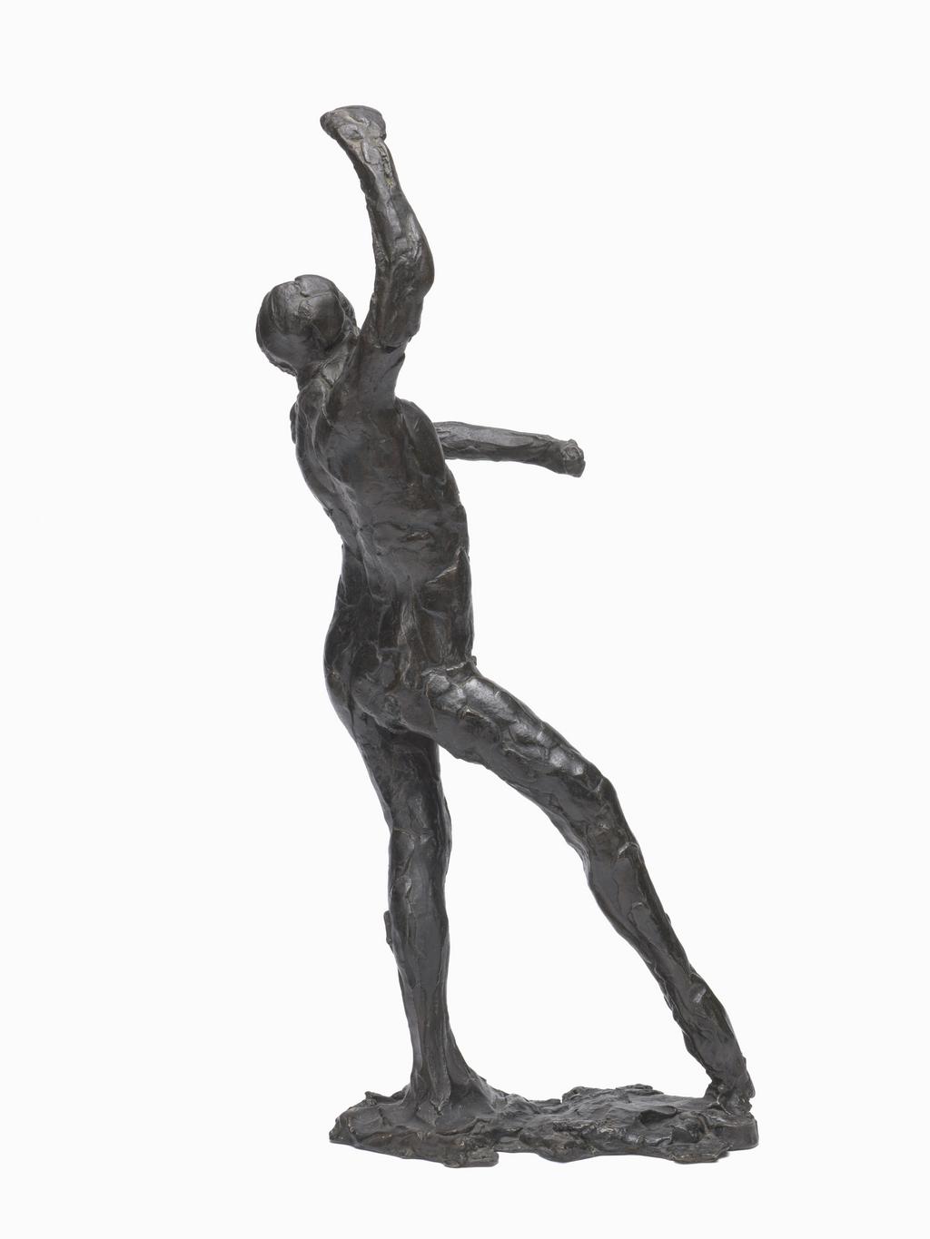 An image of Sculpture. Danse Espagnole. Degas, Edgar (French, 1834-1917). Hébrard, Adrien-A., bronze founder (French, 1865-1937). Copper alloy, probably bronze, cast. Cast after 1931 and before 1948.