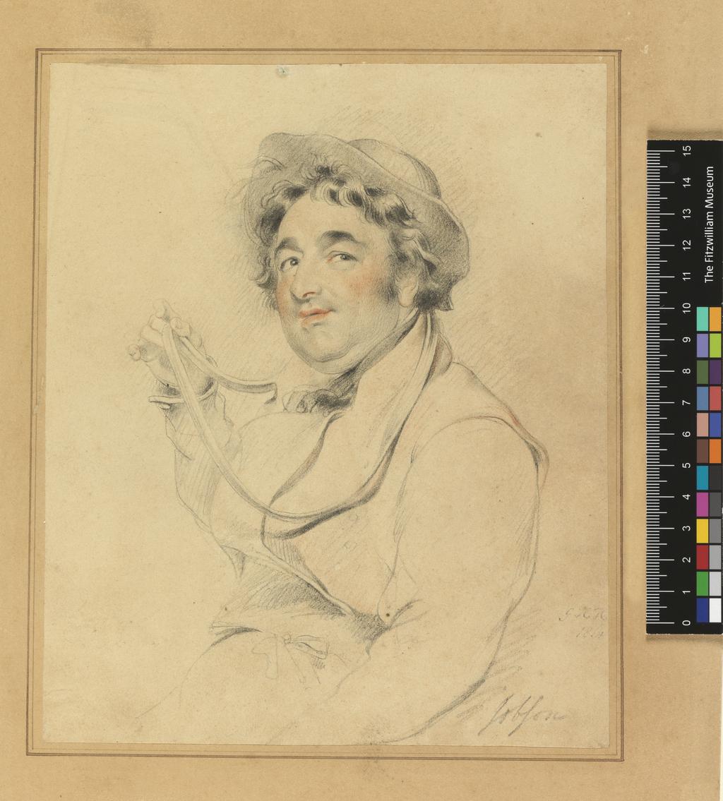 An image of Portrait of Zekel Jobson. Harlow, George Henry (British, 1787-1819). Black and red chalks on pale buff paper, height, sheet, 216 mm, width, sheet, 179 mm, 1814. Acquisition Credit: Sir Ivor and Lady Batchelor Bequest.