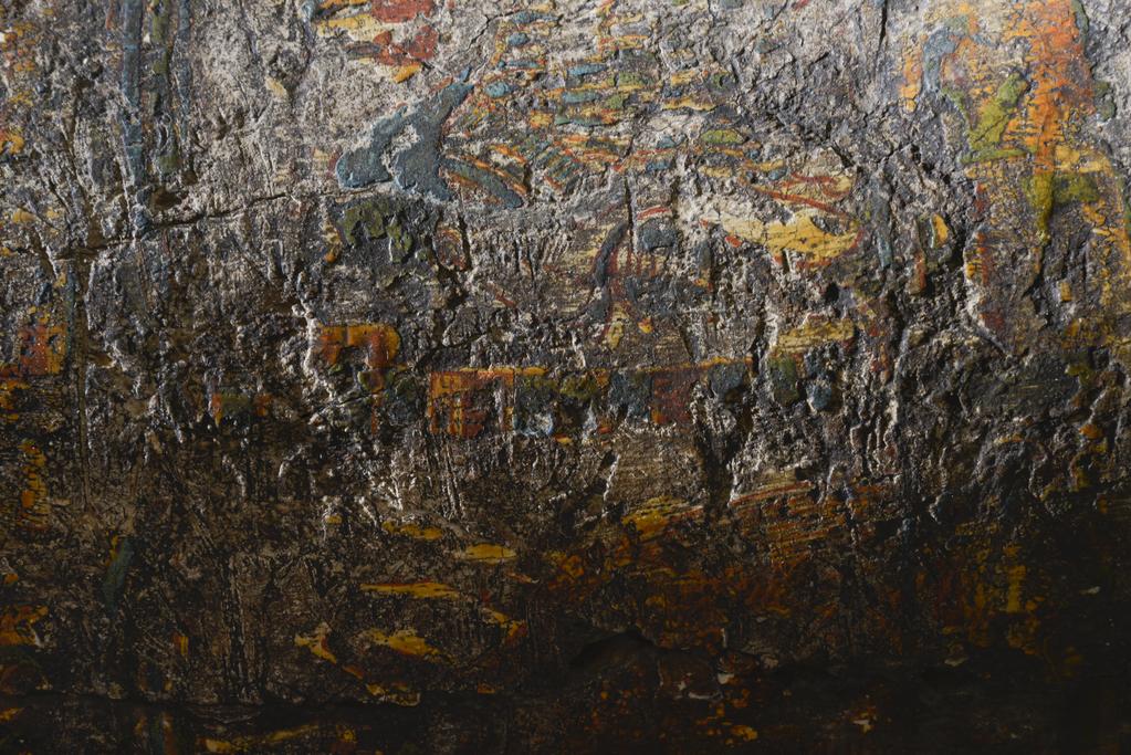 An image of Funerary equipment/ coffin. Coffins (2) and lid, of 'Chief of scribes of the temple of Amun Re, Nespawershefi'. Wood, depth, 49 cm, width 60 cm, length 206 cm, length 190 cm, length, lid, 179 cm. Production Place: Egypt. Find Spot: Thebes. Third Intermediate period, 1000 B.C.