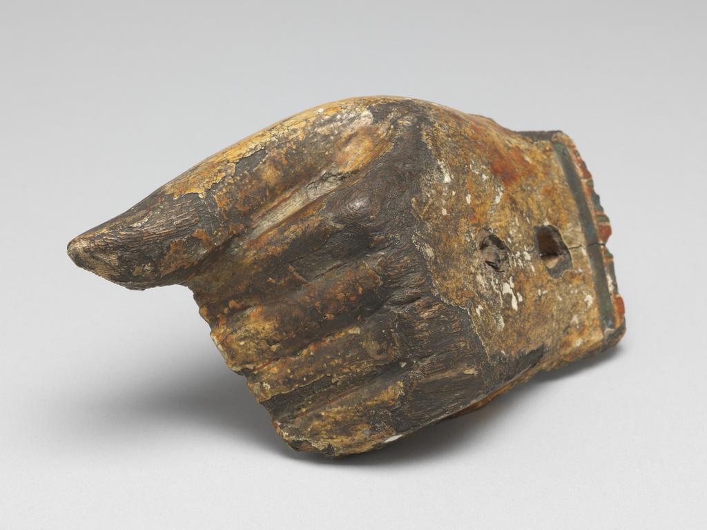 An image of Funerary equipment/ coffin. Coffins (2) and lid, of 'Chief of scribes of the temple of Amun Re, Nespawershefi'. Wood, depth, 49 cm, width 60 cm, length 206 cm, length 190 cm, length, lid, 179 cm. Production Place: Egypt. Find Spot: Thebes. Third Intermediate period, 1000 B.C.