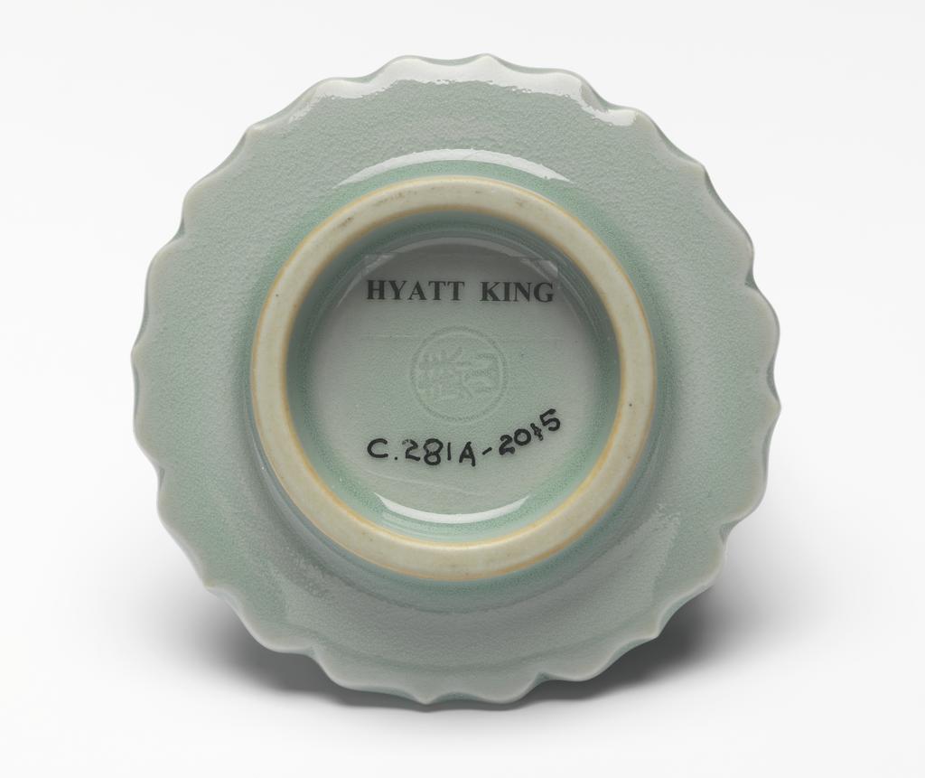 An image of Cup and saucer and stand, in early Kyoto style. Sozan, S. (II) (Japanese). Hard paste porcelain, 1925-1940. Shōwa era (1926-1989). Acquisition Credit: Given by David Hyatt King, through The Art Fund.