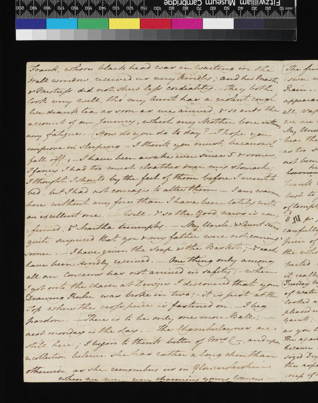 An image of Letter from Jane Austen to Cassandra Austen, 5th May 1801.