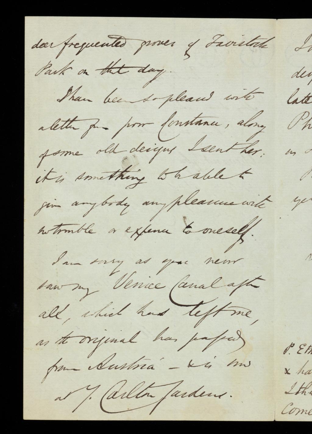 An image of Letter from Edward Lear to Mrs Digby Wyatt.