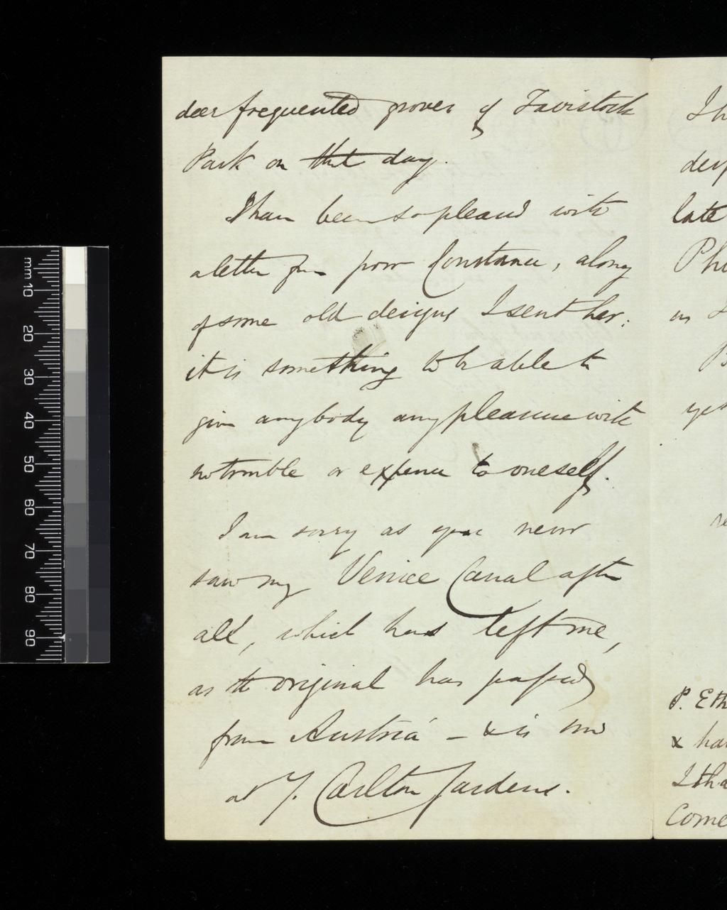 An image of Letter from Edward Lear to Mrs Digby Wyatt.